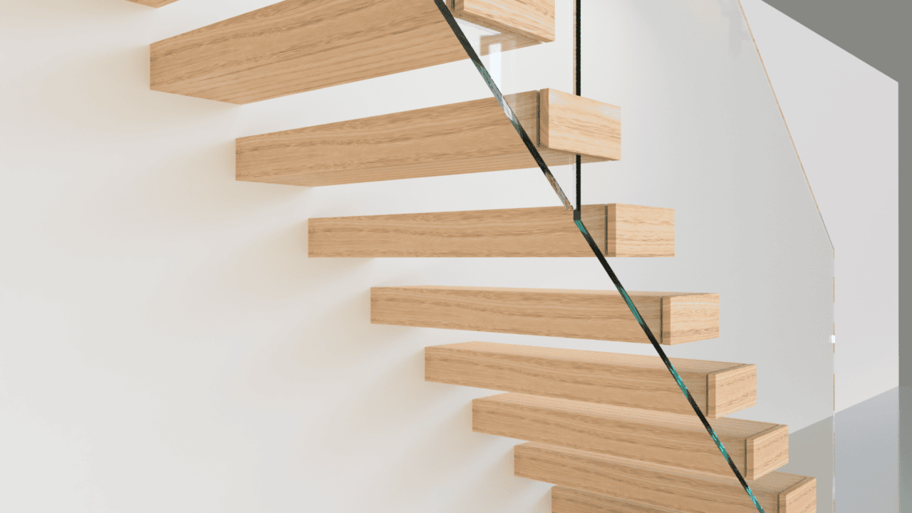 Zigzag string staircases ukstairs