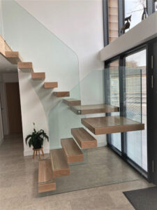 modern cantilever stairs