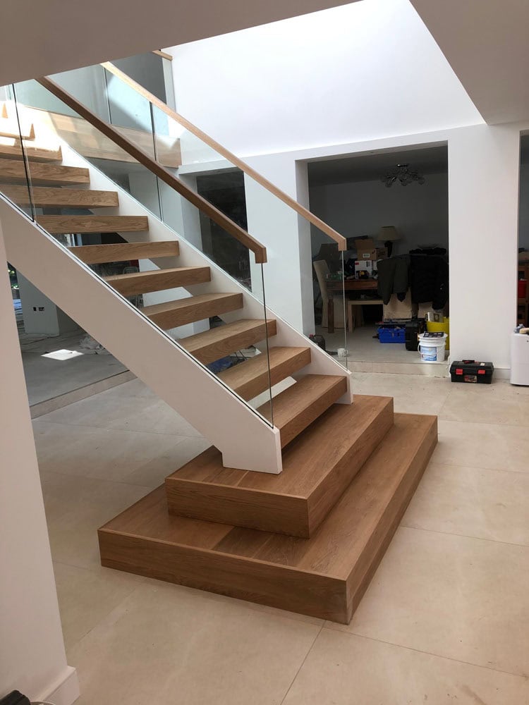 straight staircase design
