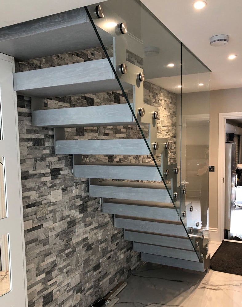 bold zigzag feature stairs